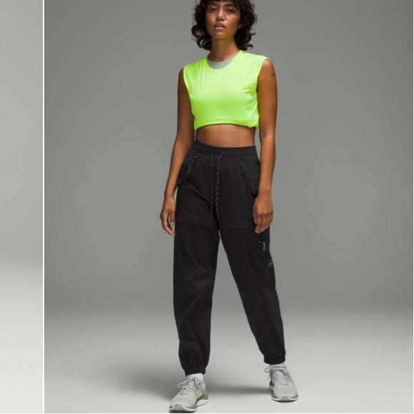 Lululemon Convertible High-Rise Hiking Jogger Black Sz 4 - Picture 5 of 14